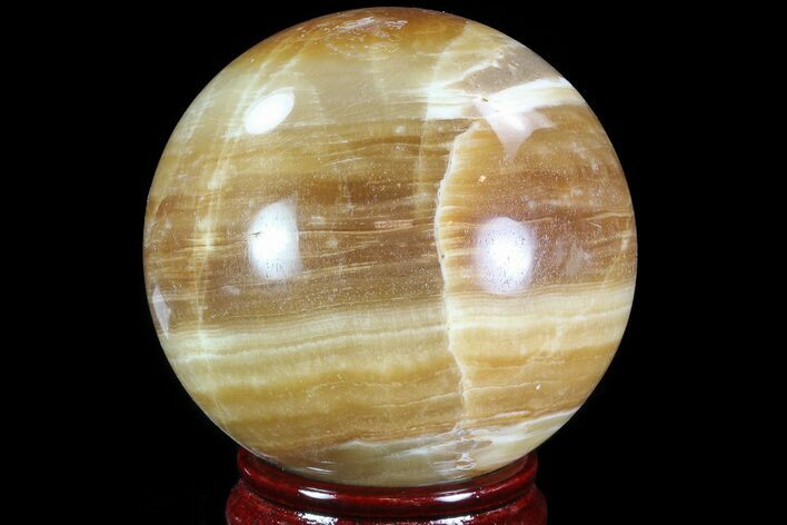 Polished, Brown Calcite Sphere - Madagascar #81897